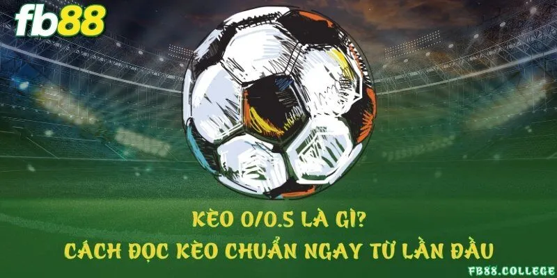 Kèo 0/0.5 là gì? Cách đọc kèo chuẩn ngay từ lần đầu