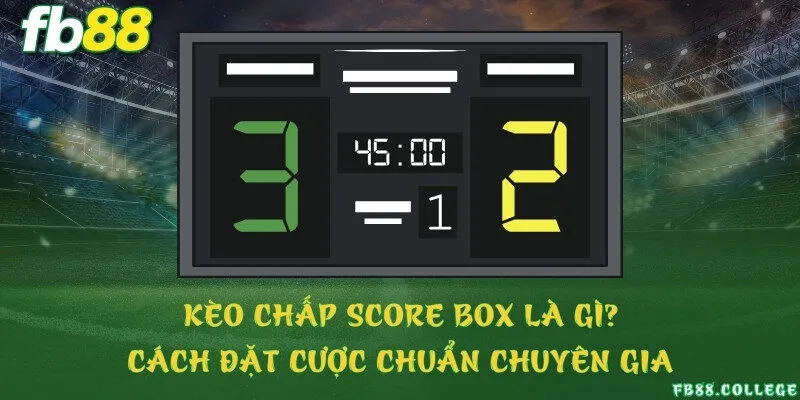 Kèo chấp score box là gì? Cách đặt cược chuẩn chuyên gia